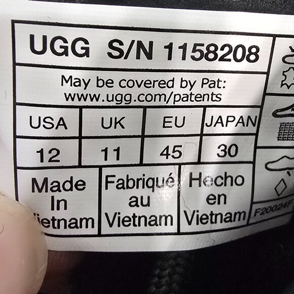 UGG Neumel High Weather Hybrid Waterproof Boots Men's Size 12 Black Leather NEW - Picture 11 of 11